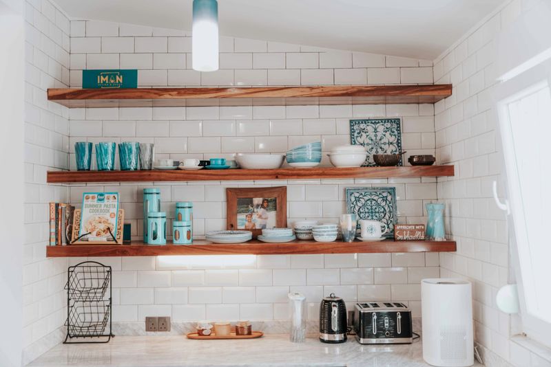 Open Shelving in Kitchens and Bathrooms