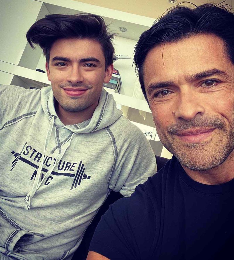 Michael Consuelos and Mark Consuelos in Riverdale