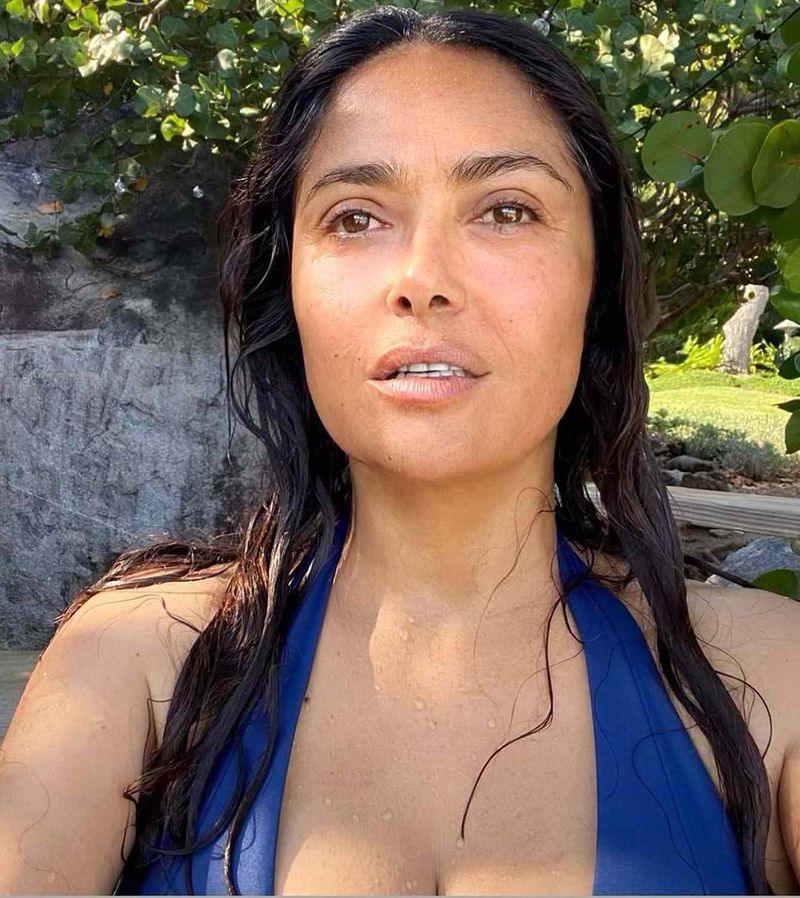 Salma Hayek's Natural Beauty