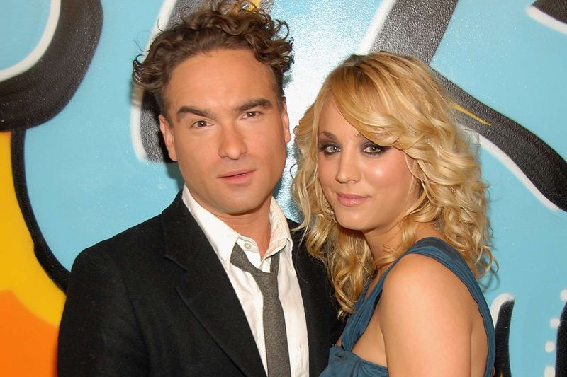 Kaley Cuoco and Johnny Galecki 
