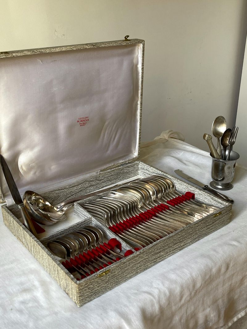 Silverware Sets in Wooden Cases