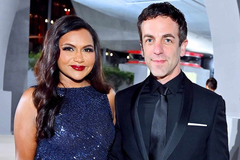 B.J. Novak and Mindy Kaling 
