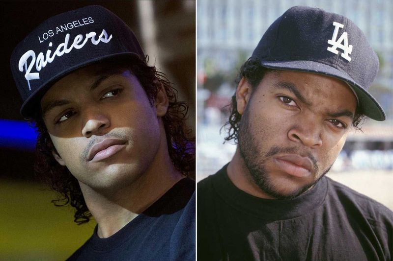 O'Shea Jackson Jr. and Ice Cube in Straight Outta Compton