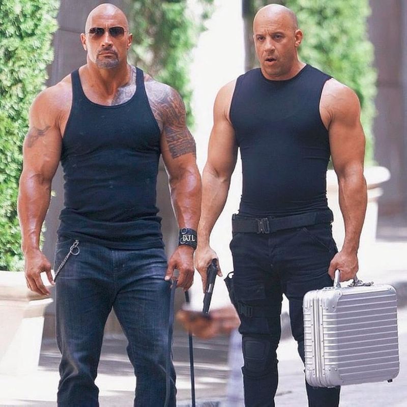 Vin Diesel & Dwayne Johnson (The Fate of the Furious)