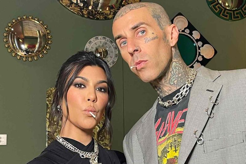 Kourtney Kardashian and Travis Barker