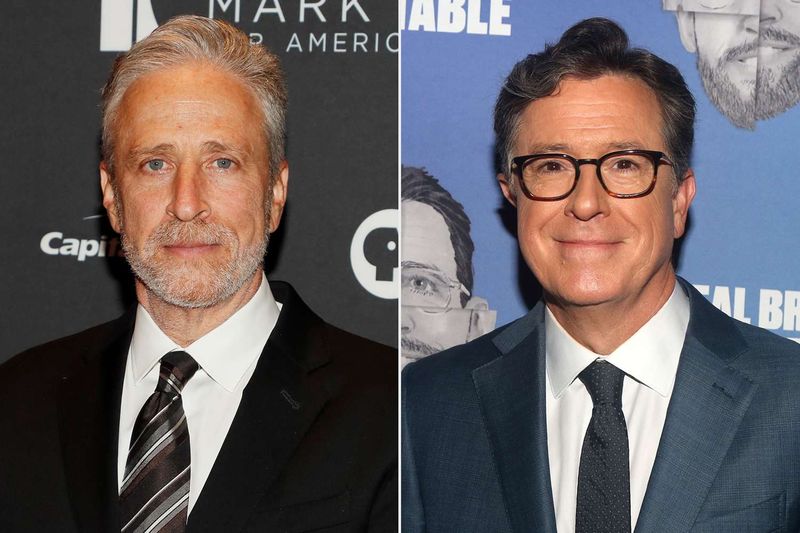 Stephen Colbert and Jon Stewart