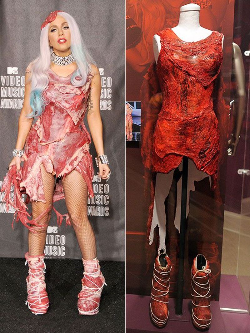 Lady Gaga's Meat Dress at the VMAs (2010)