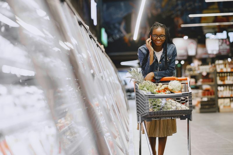 Having Loud Phone Conversations While Shopping