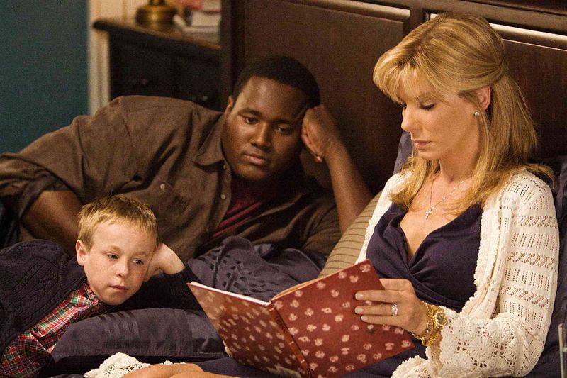 Sandra Bullock and Quinton Aaron