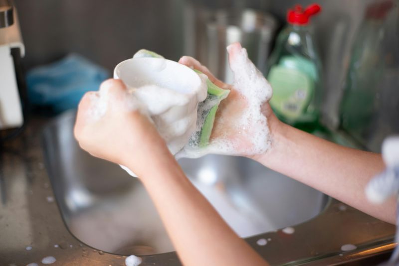 Hand-Washing Every Dish