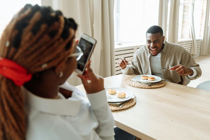 Taking Photos of Food Before Eating