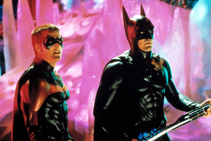 George Clooney as Batman in Batman & Robin