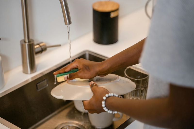 Washing Dishes Immediately After Eating