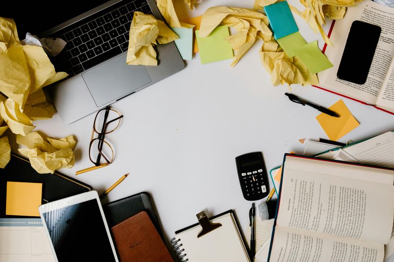 Piles of Clutter and Mess