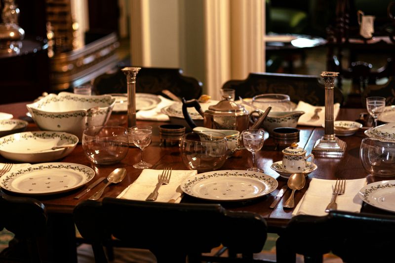 Setting the Table with Fine China for Sunday Dinner